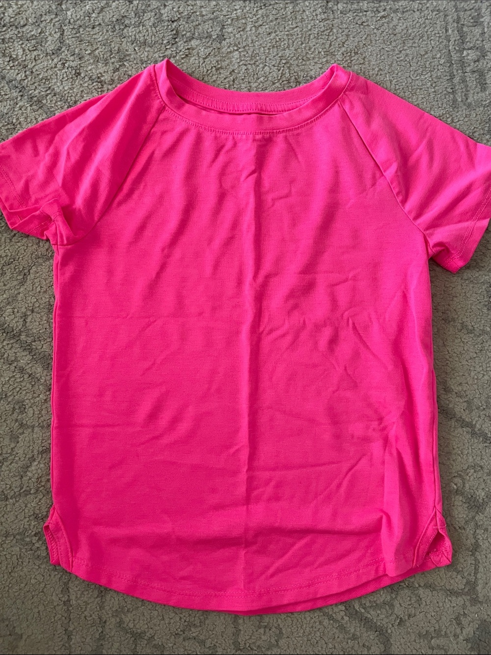 Athletic Works Hot Pink Short-Sleeve Girls' Tee